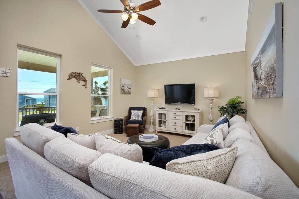 Living Room with ocean view