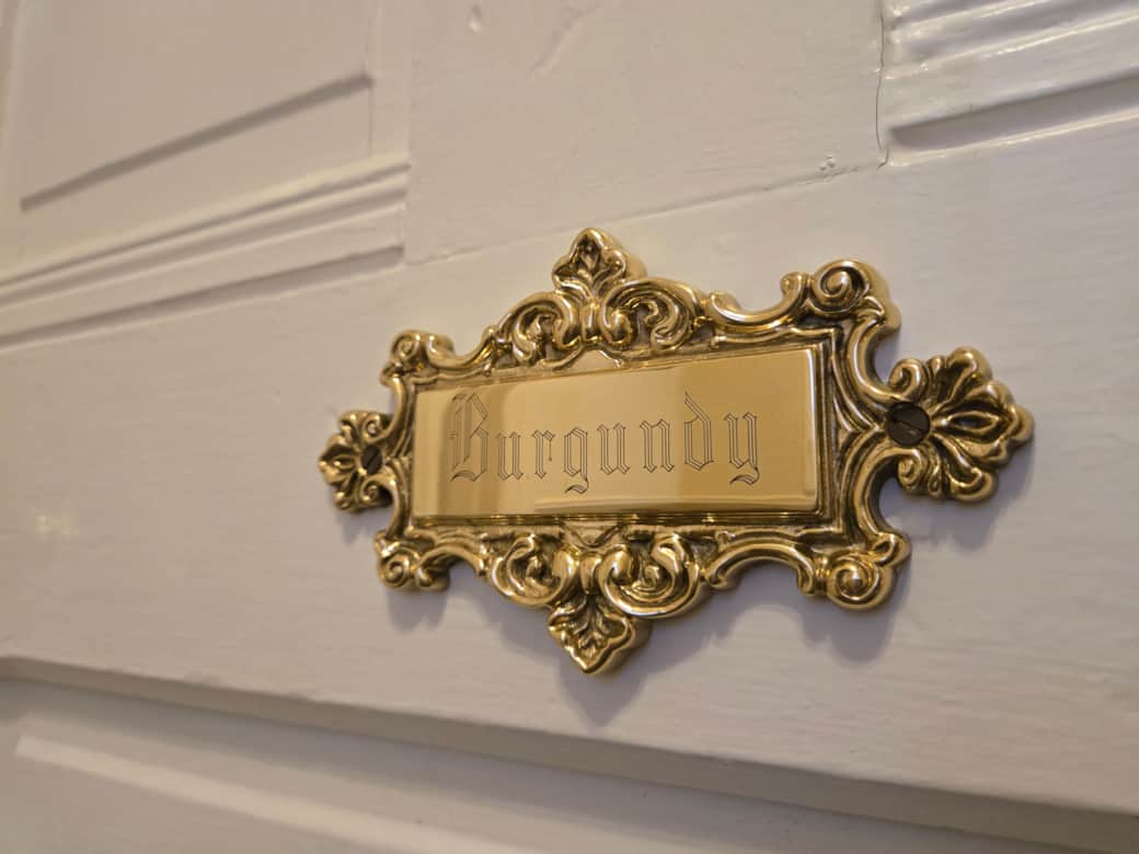 Burgundy Room Door
