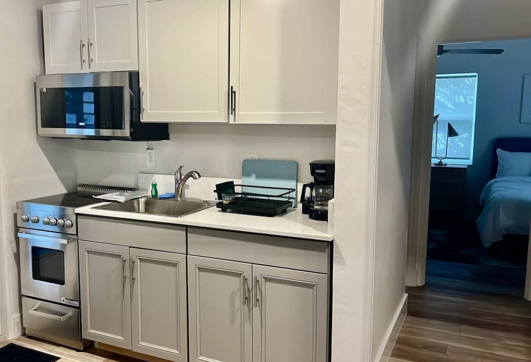 New Microwave installed in kitchen 