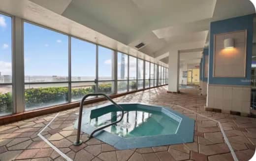 Resort hot tub