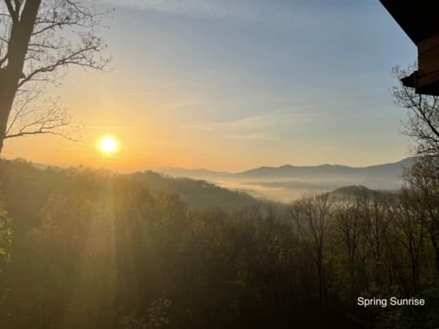 Sunrise from back deck Sunrise from back deck