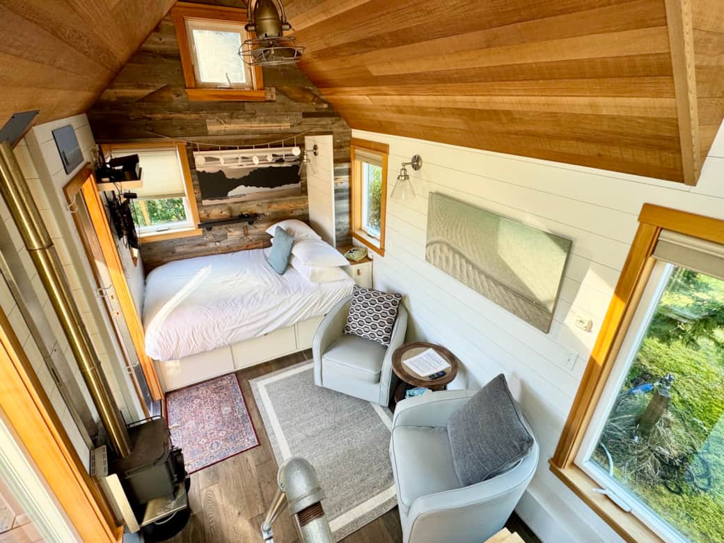 Bird’s eye view of living area