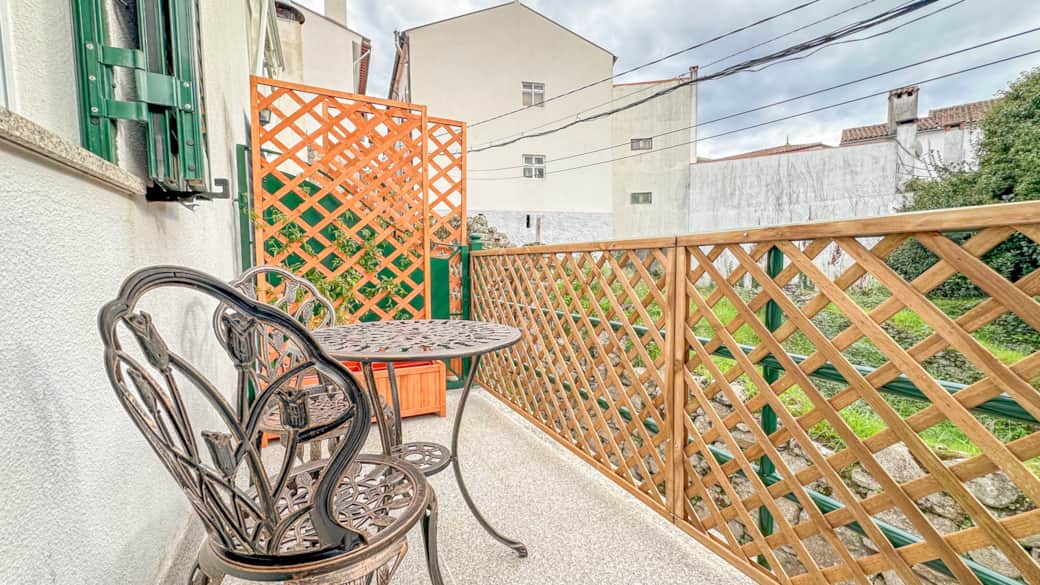 The attached balcony.