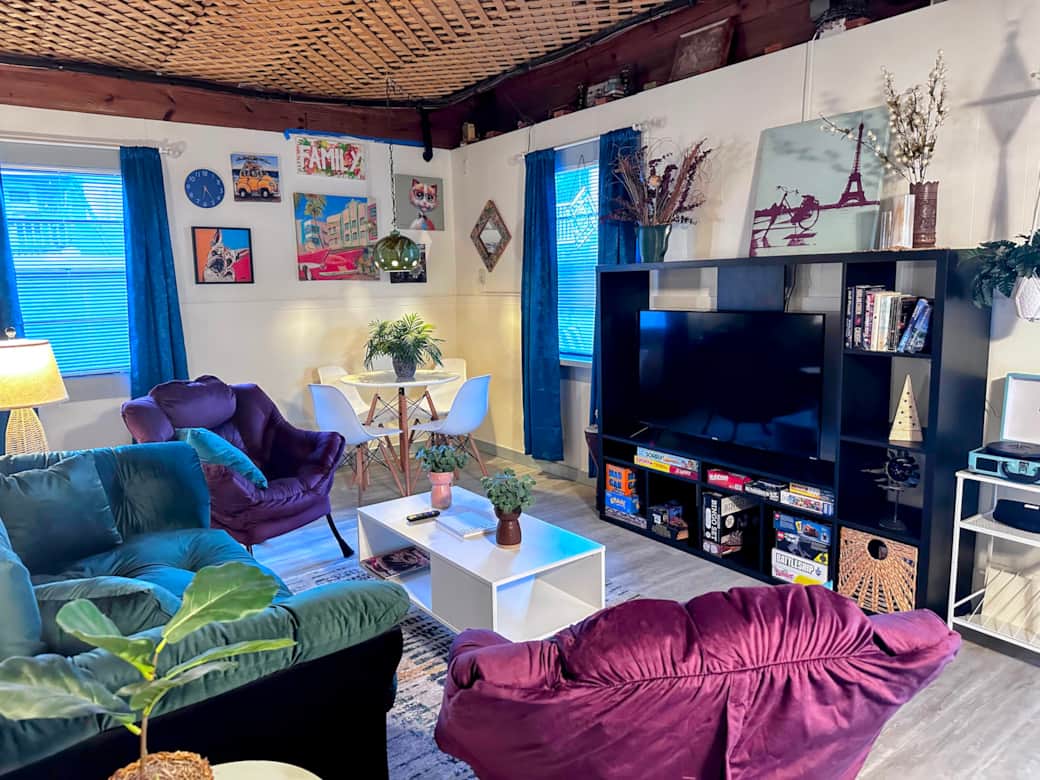 Cozy up and watch a film or grab a puzzle or game to play! ! Cozy up and watch a film or grab a puzzle or game to play! !