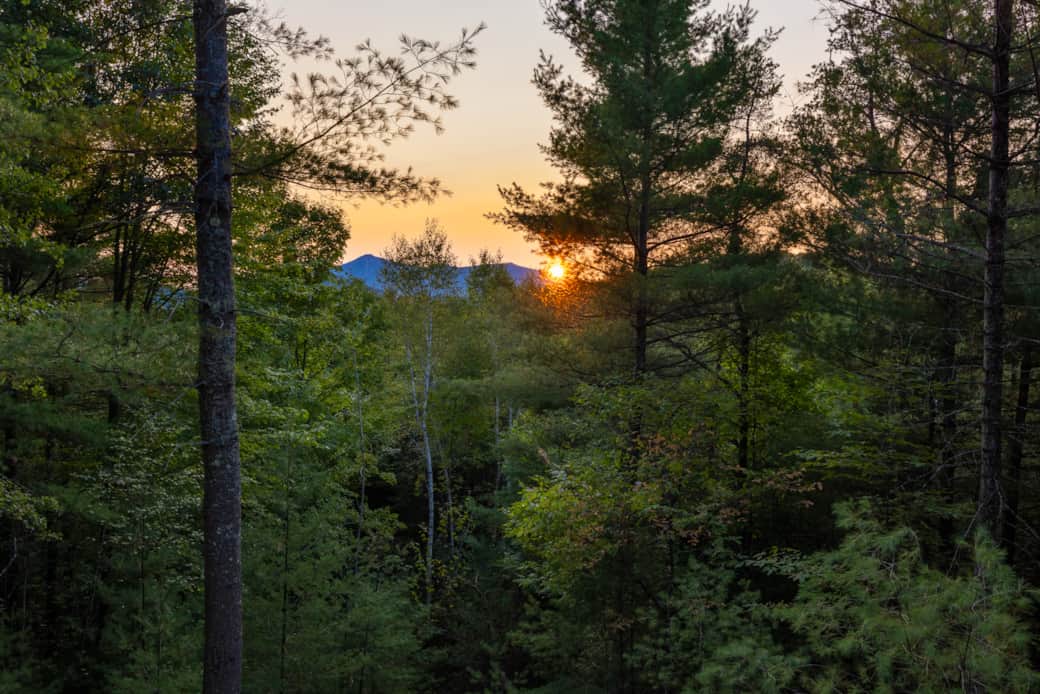 View of Whiteface Mt from cabin