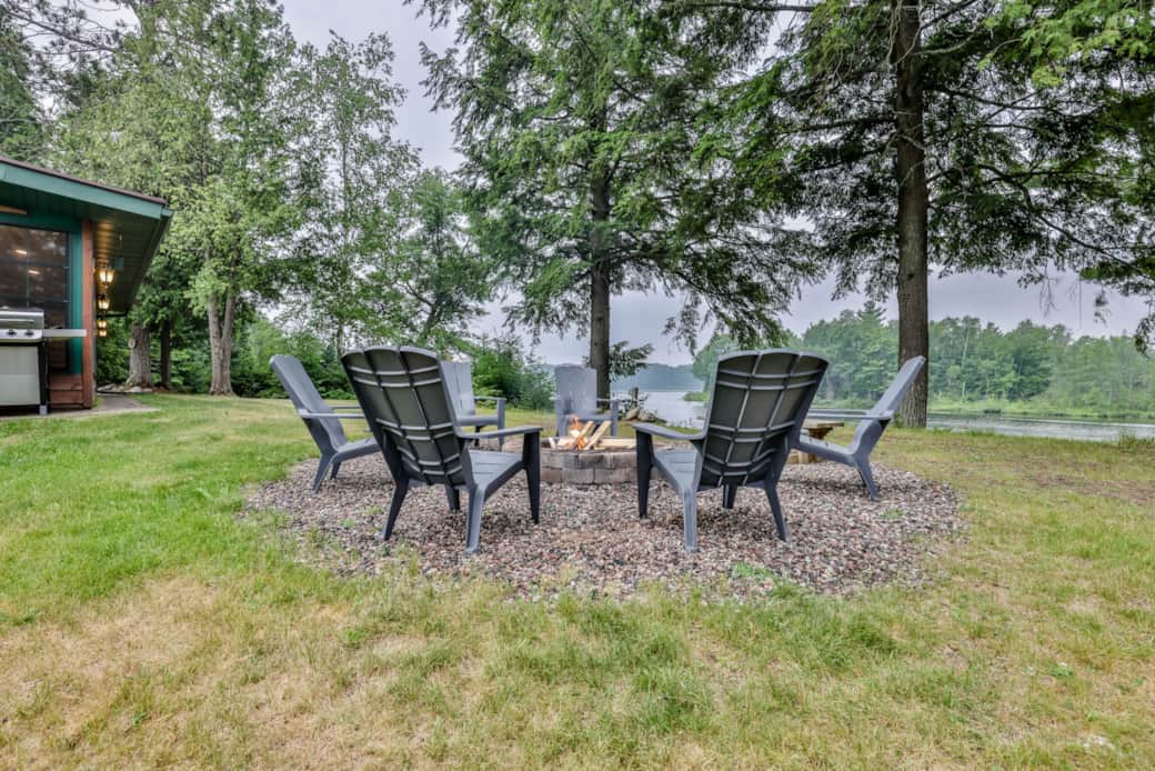 Fire Pit by Lake