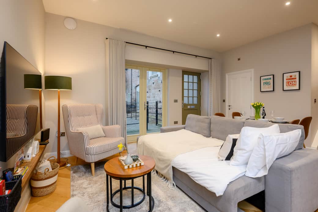 Living area - sofa bed