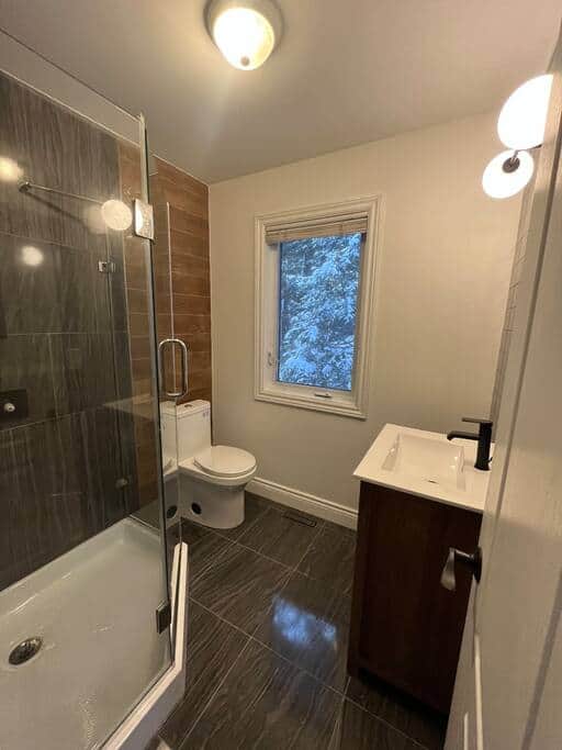 Newly renovated upstairs ensuite bathroom