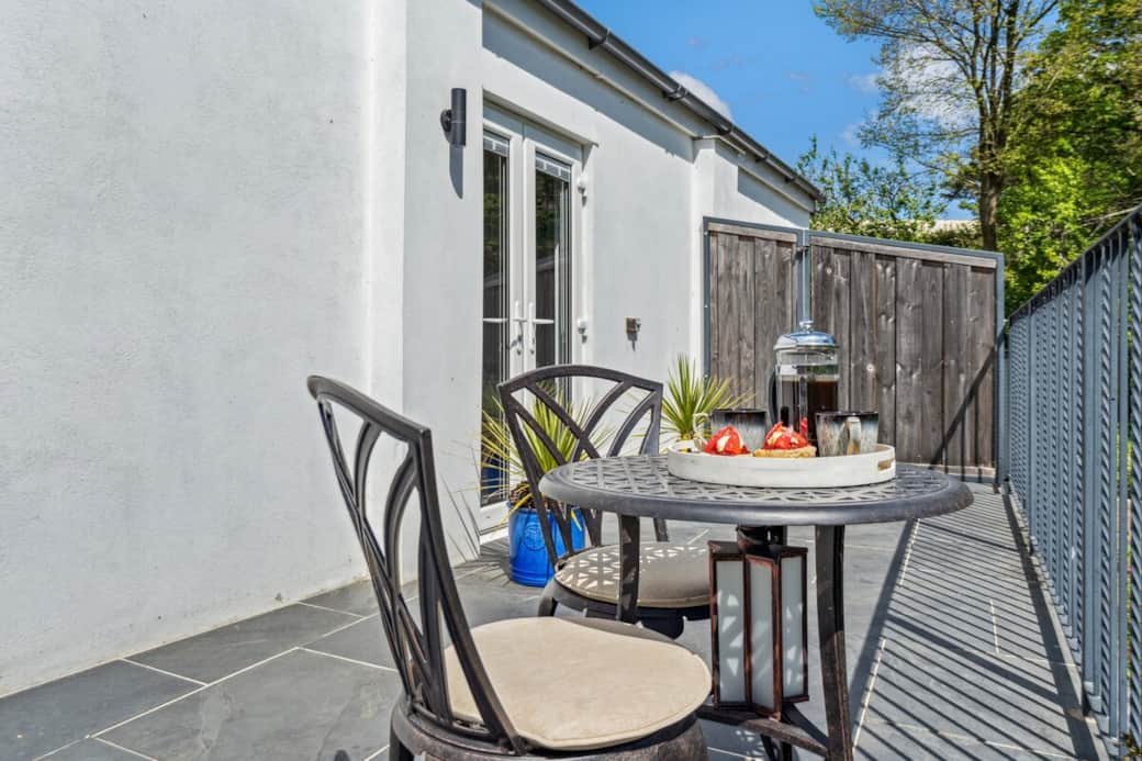 Enjoy a cream tea on your patio