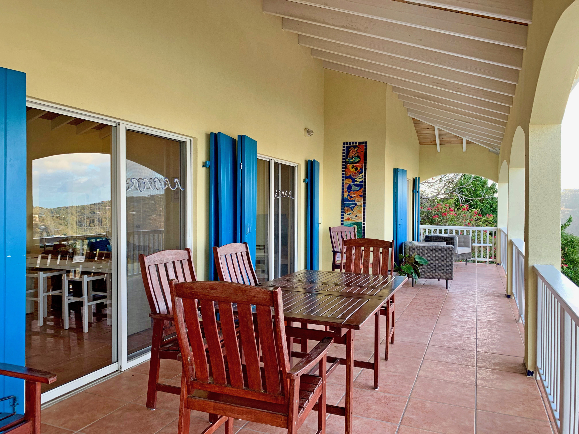 Each level has an expansive porch area