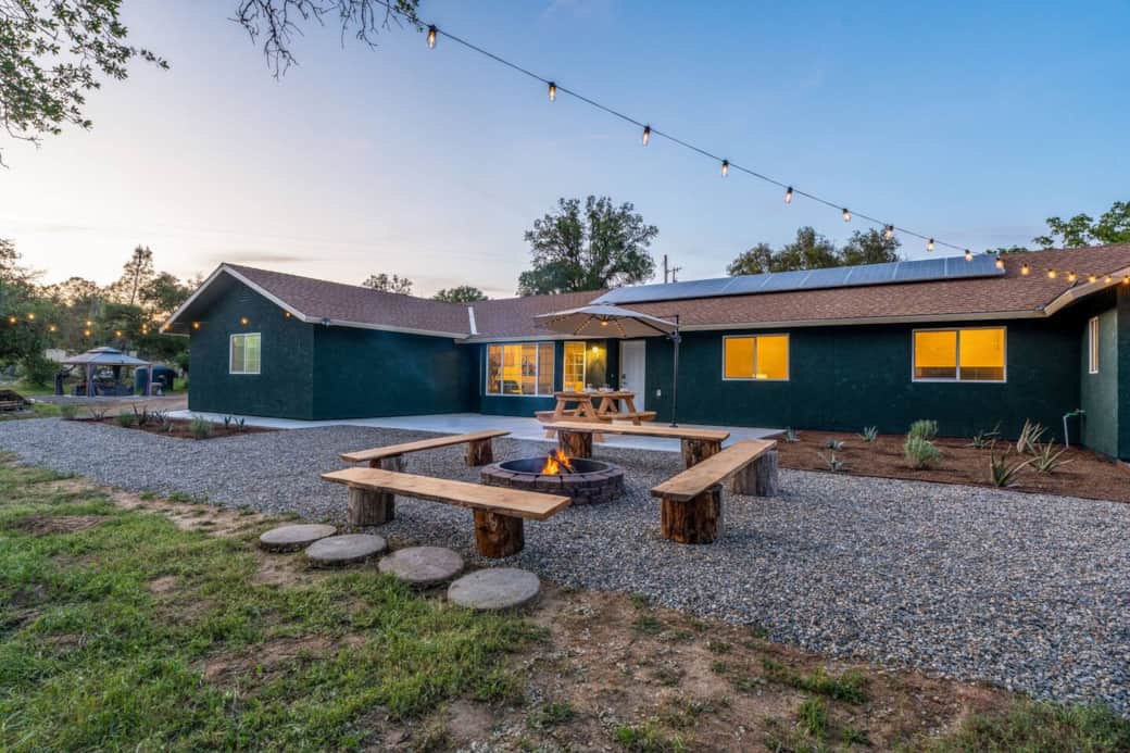 Perfect cozy retreat area to lounge around a fire pit with family & friends!