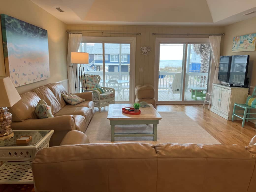 Open Living room with Ocean Views.