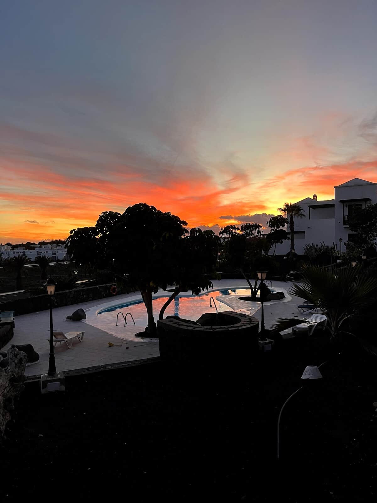 Beautiful sunsets right from the complex.