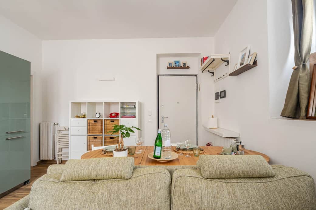 Il soggiorno è stato recentemente rinnovato con un divano letto nuovo da 1,40 m, più confortevole. Questa foto è stata mantenuta solo per mostrare lo spazio.