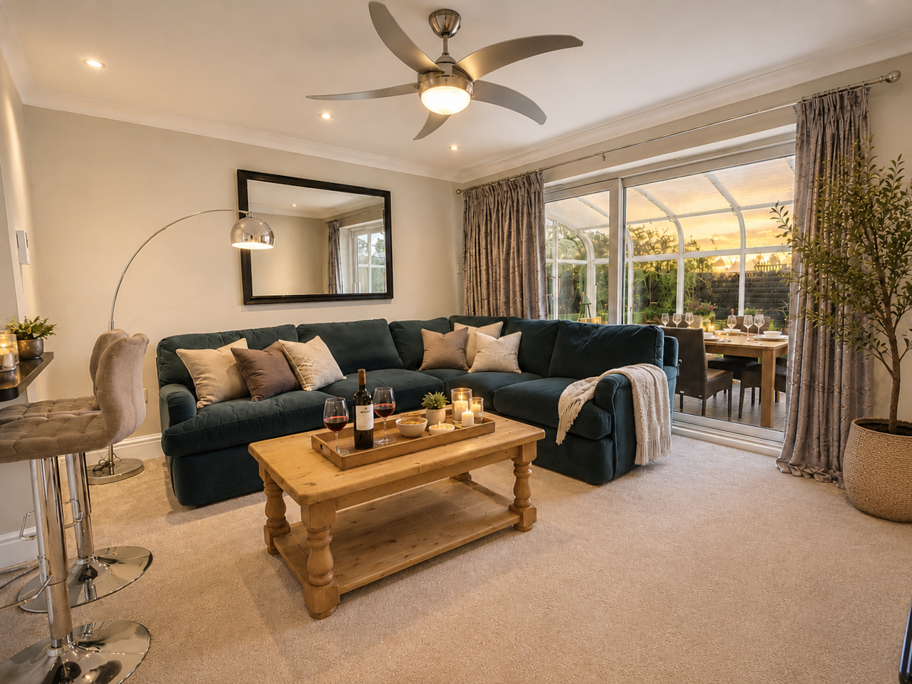 Kitchen and lounge
