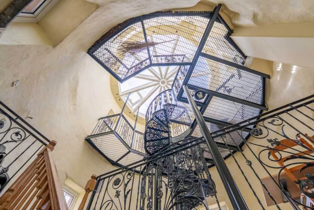 This 30-feet tall hobby room offers spectacular views towards the island's southern landscape This 30-feet tall hobby room offers spectacular views towards the island's southern landscape