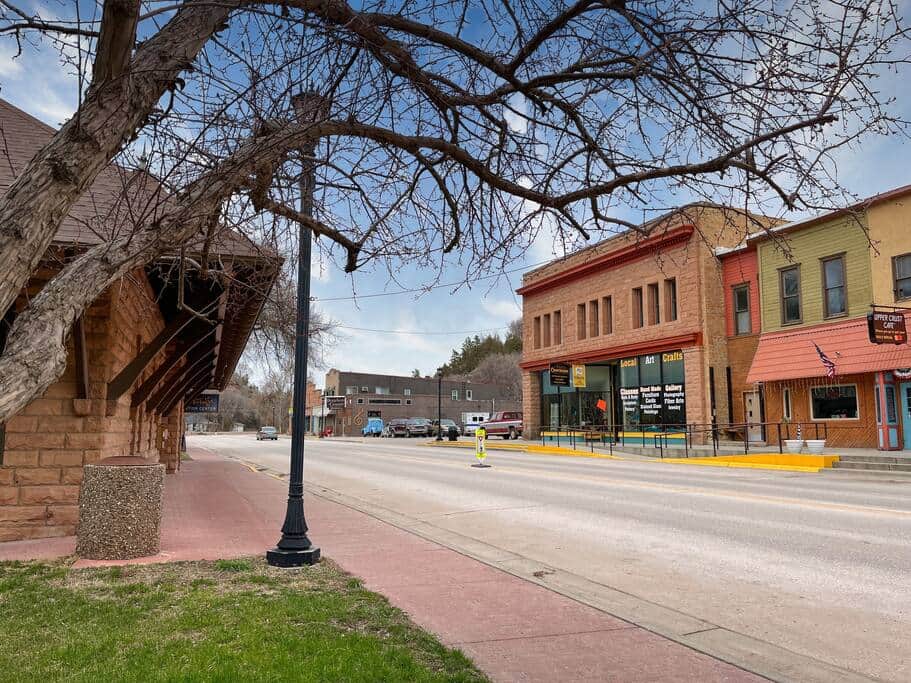 We are right across from the historic train depot.