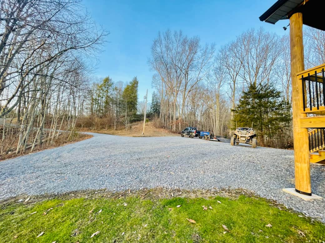 Front yard with Plenty of parking 