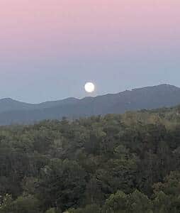 You'll see beautiful moon rises from our farm.