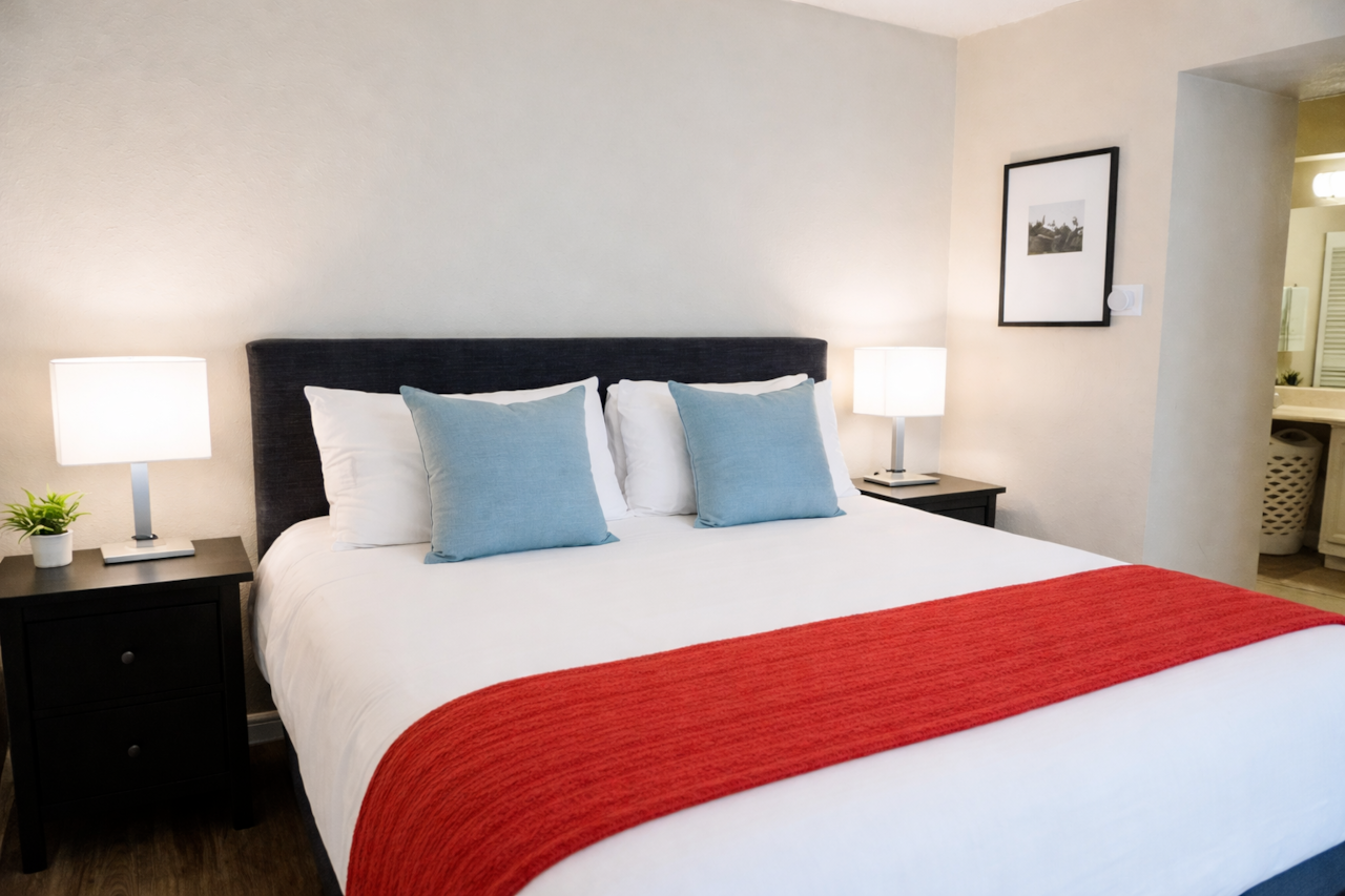 Sink into our ultra-comfortable Casper king mattress—guest favorite for the best night’s sleep.