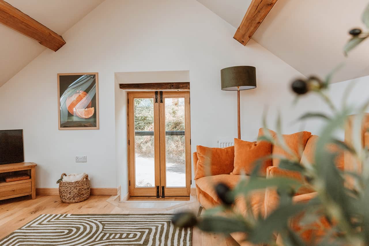 Living space with juliette balcony