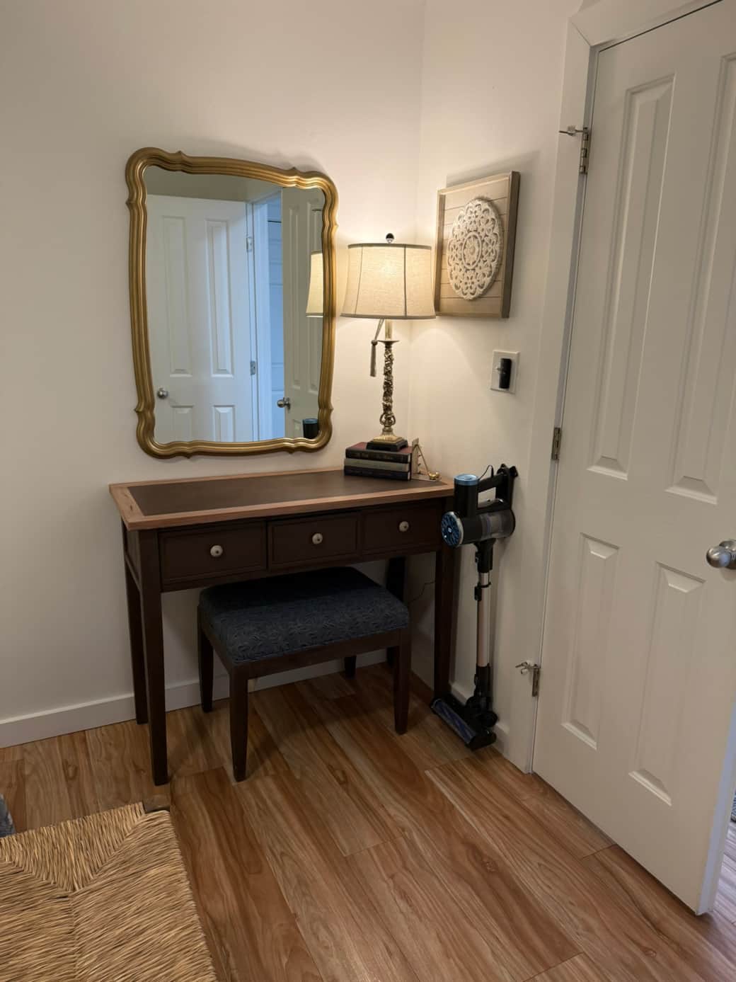 Desk in primary bedroom