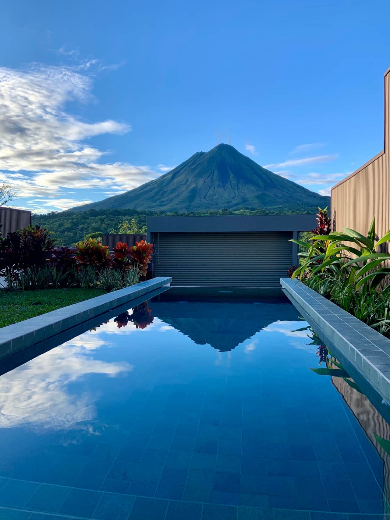 Private pool with a view