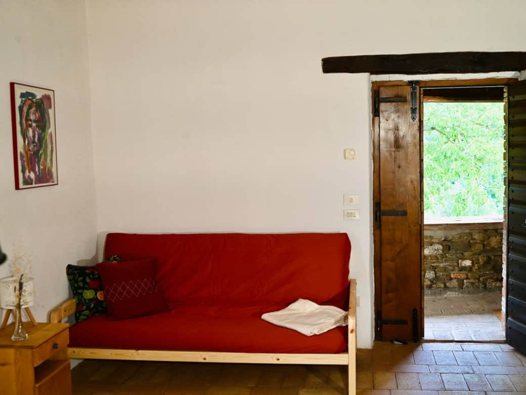 Schlafsofa in der Wohnküche