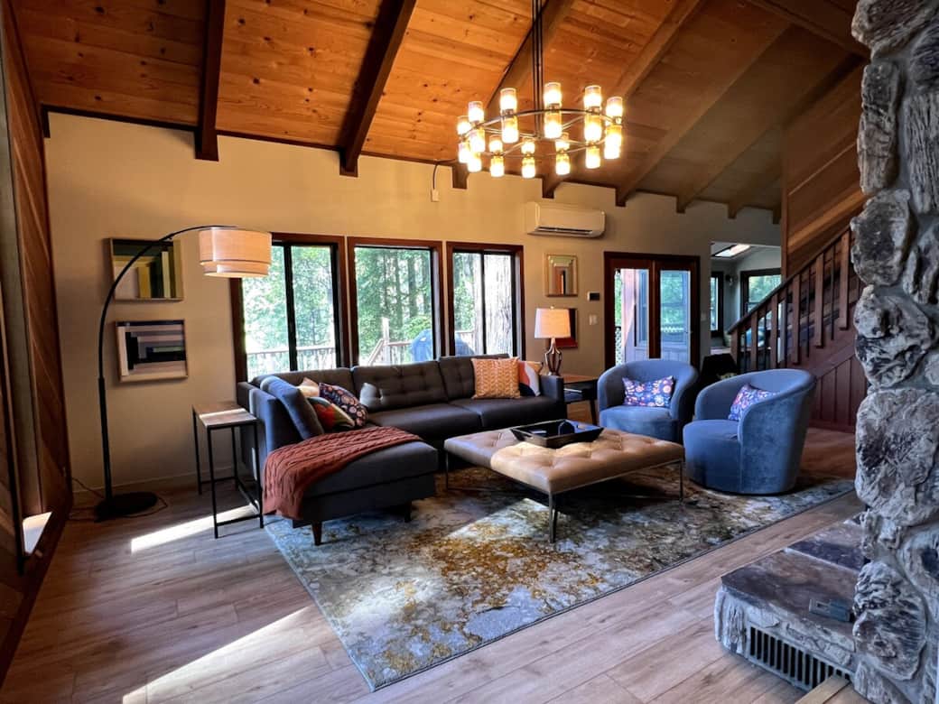 Front view of the home's main living room