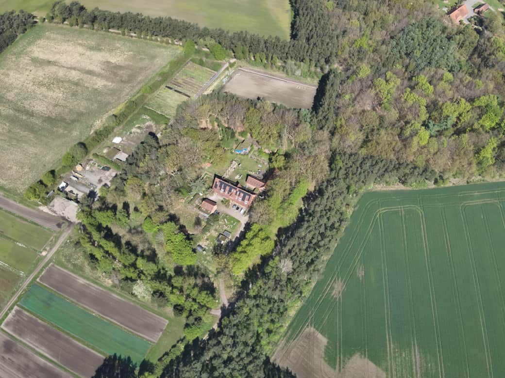 Luftbild vom Anwesen