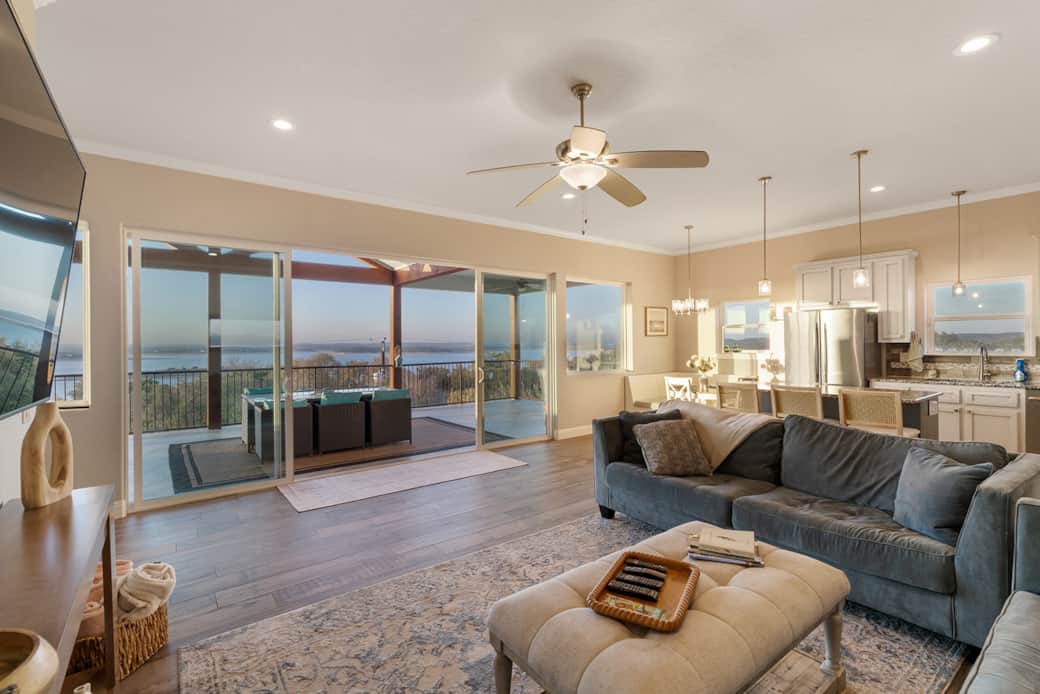 Main Living Area Overlooking Lake on 3rd Story