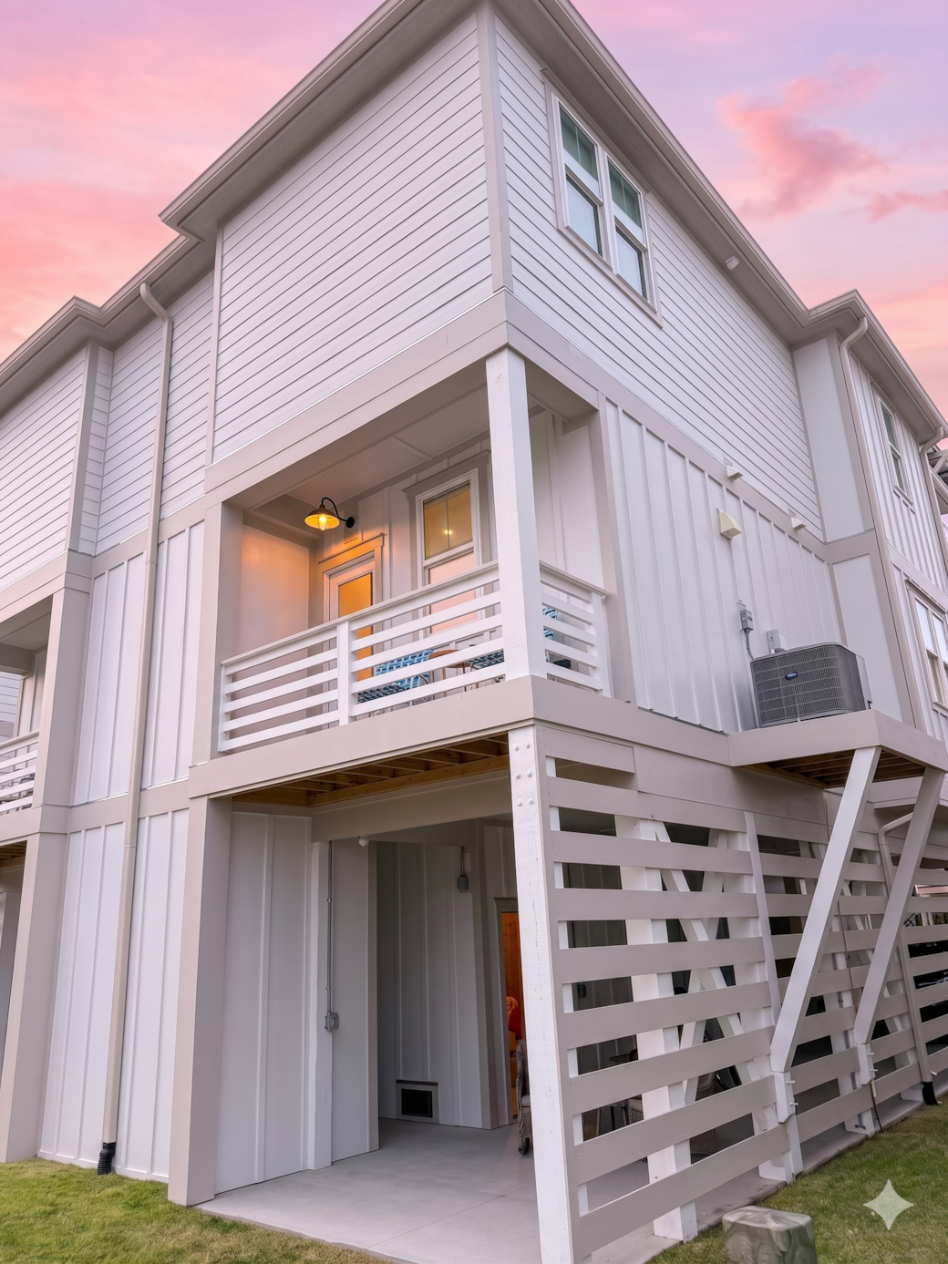 HS Exterior back pink sky