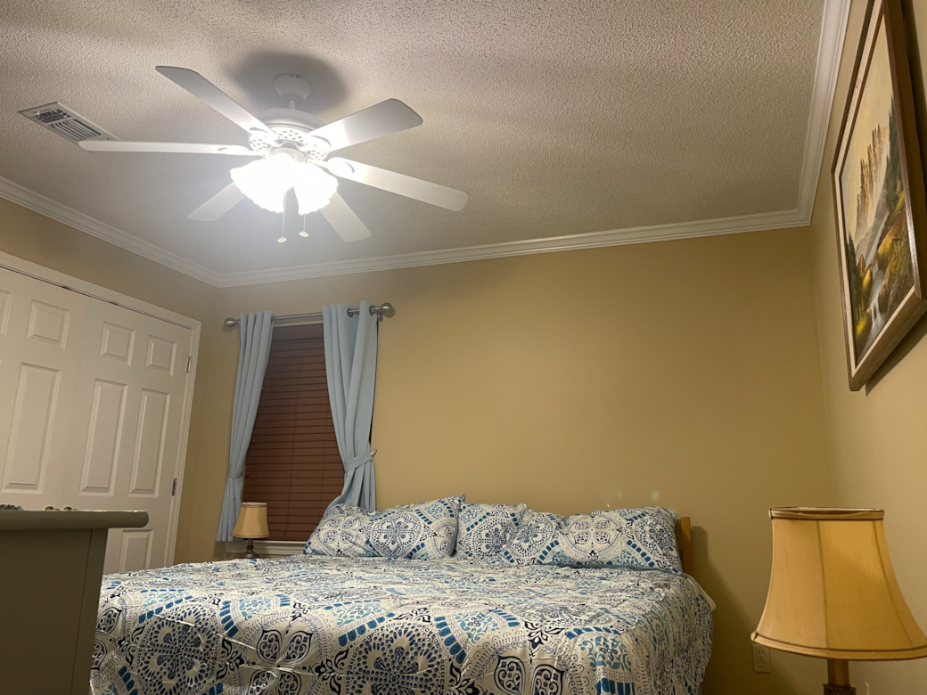 Rockwell Room 1: King bed and nice closet space.