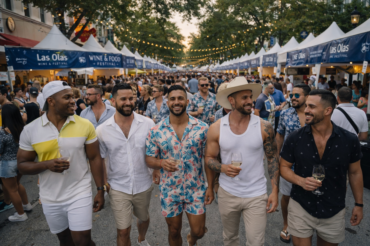 Las Olas Food & Wine Festival is a whole different vibe—elevated, social, and effortlessly fun, with great food, flowing wine, and a stylish crowd filling the street.  Sometimes it’s nice to step out of the gayborhood and experience everything Fort Lauderdale has to offer—and Las Olas is just a quick 15-minute drive away. The city is welcoming, easy to navigate, and a great place to enjoy with your partner wherever the night takes you.