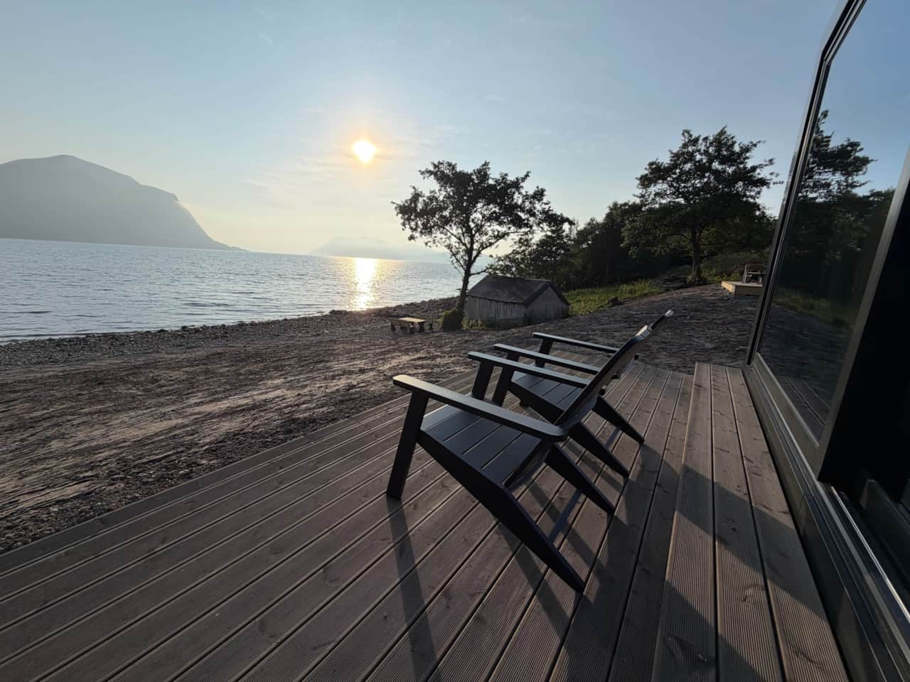 Lounge chairs at the terrace