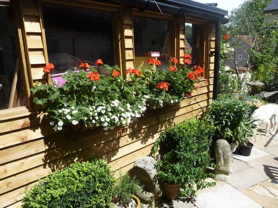 Pretty private courtyard entrance.