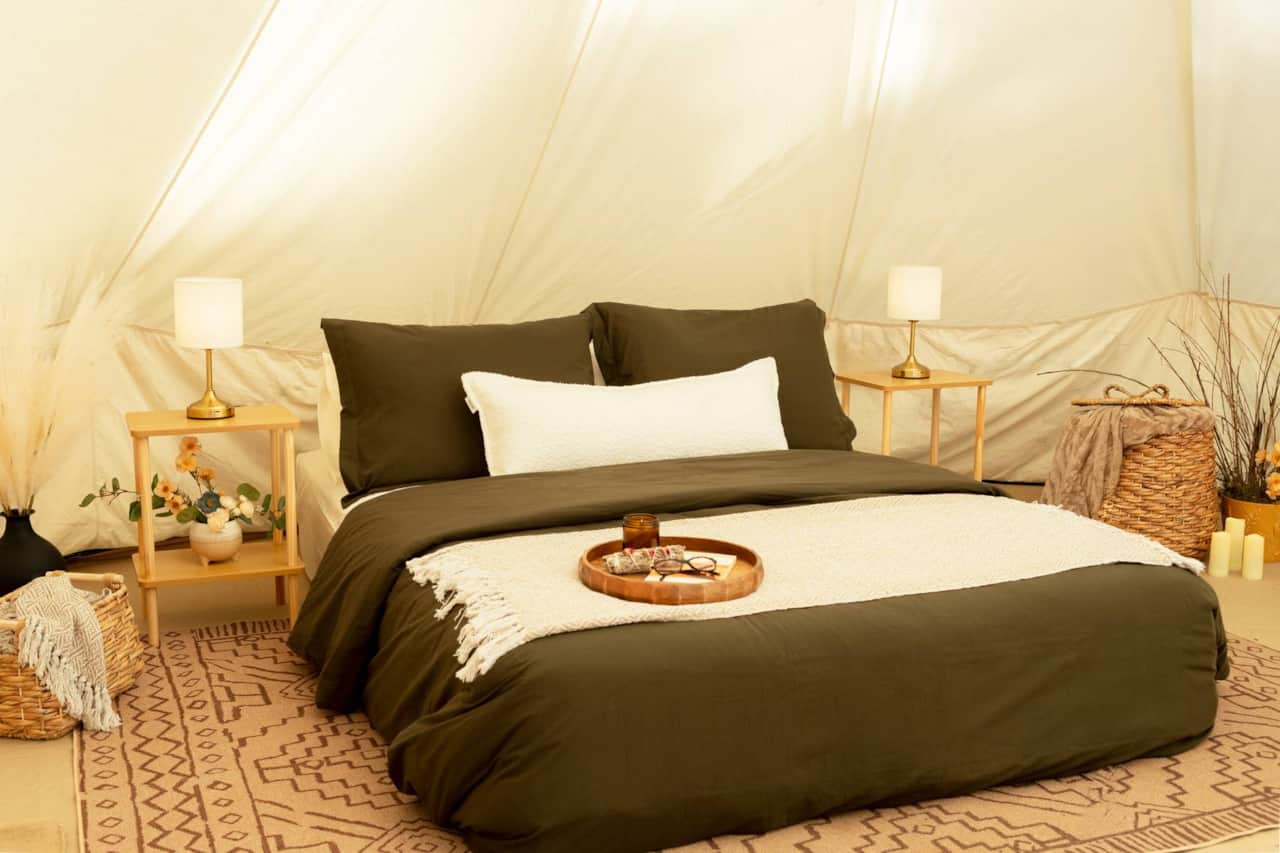 A Cozy Queen Bed Made for Two