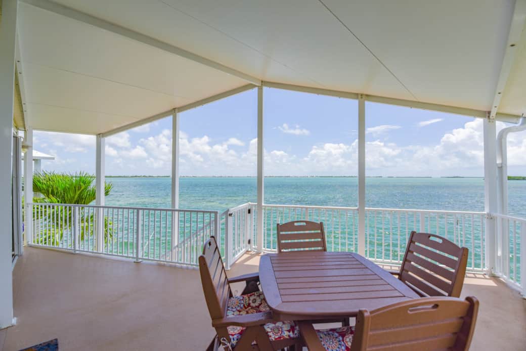 Ocean Side Covered Deck