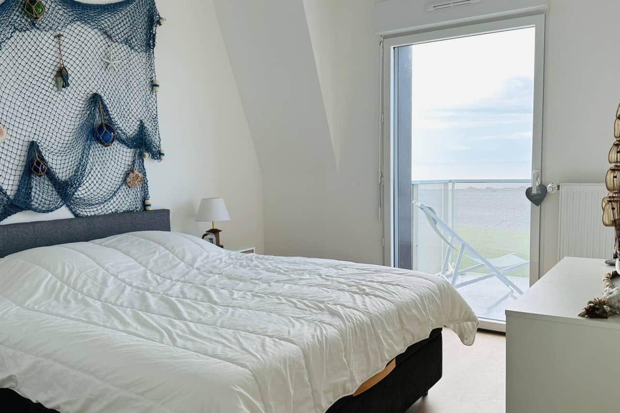 Chambre vue mer, lit 160x200cm