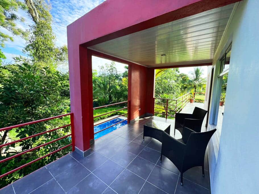 Enjoy the view from the balcony