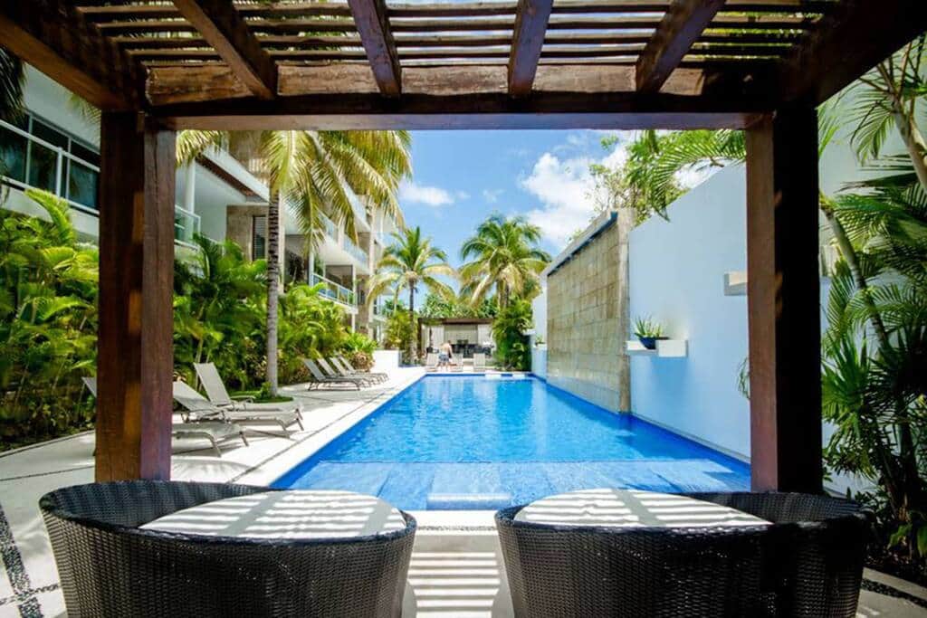 Our Oasis is located in the heart of Playa with restaurants, bars and beaches just steps away