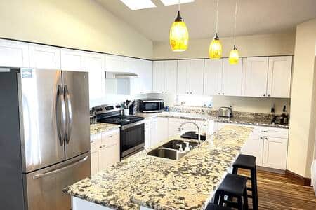 Fully stocked kitchen