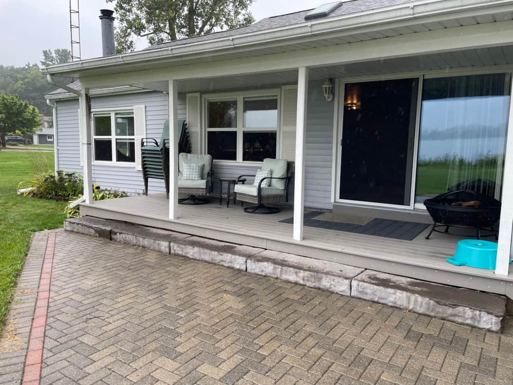 Back Porch with Outdoor Seating