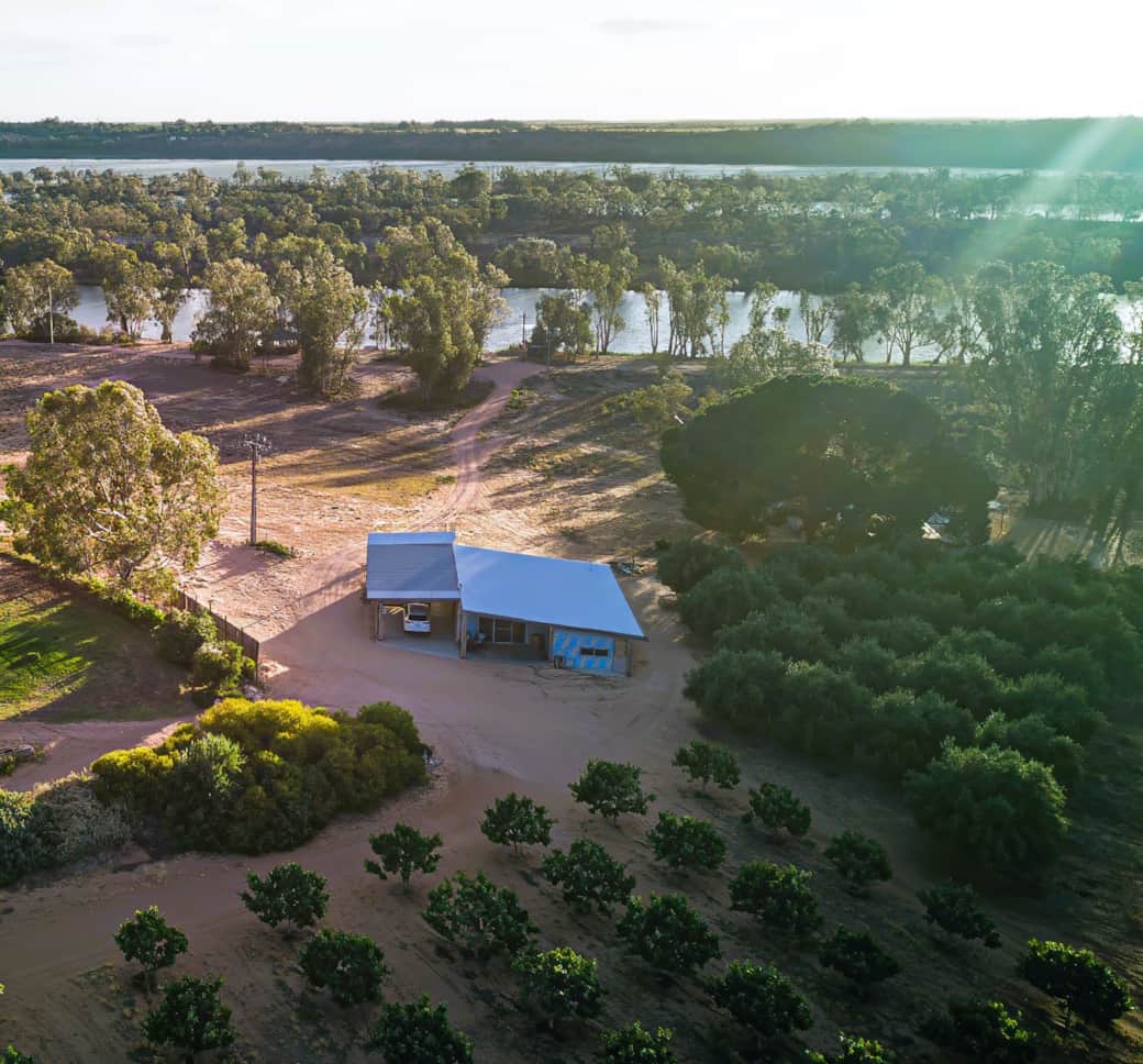 Aerial view of The BedShed Aerial view of The BedShed
