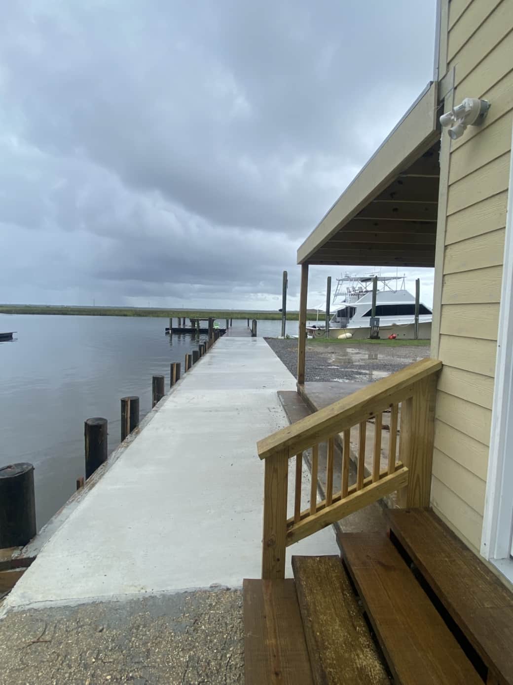 Marina sidewalk fishing pier Marina sidewalk fishing pier
