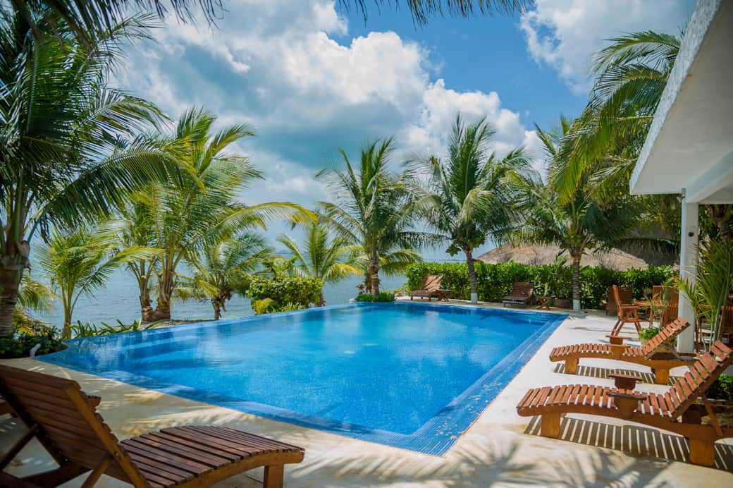 Enjoy gorgeous ocean views while cooling off in the pool! Enjoy gorgeous ocean views while cooling off in the pool!