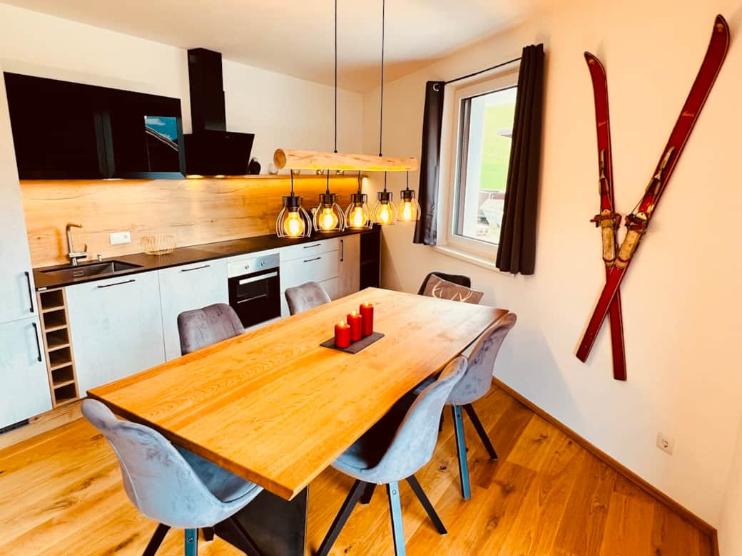 Kitchen with stone countertops