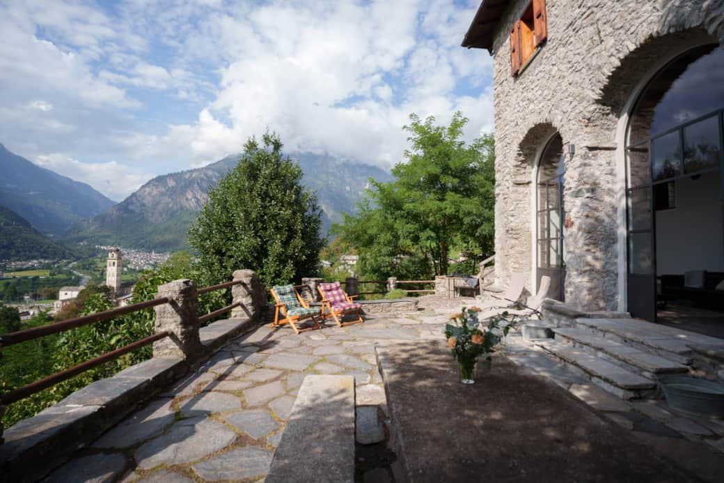 La magnifica vista dalla terrazza privata