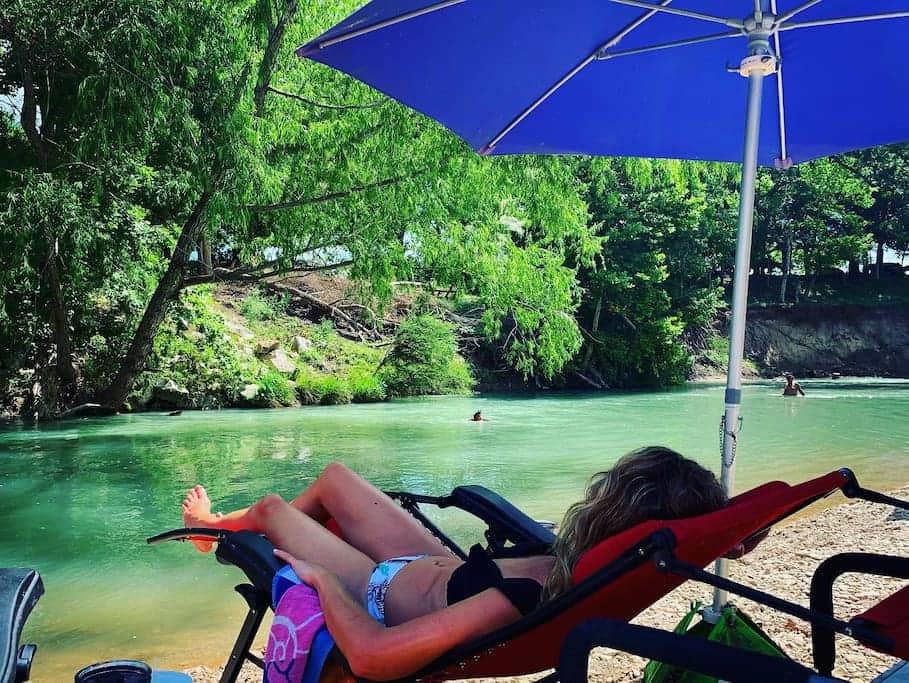 Guests can relax Riverside in provided zero gravity chairs! Guests can relax Riverside in provided zero gravity chairs!