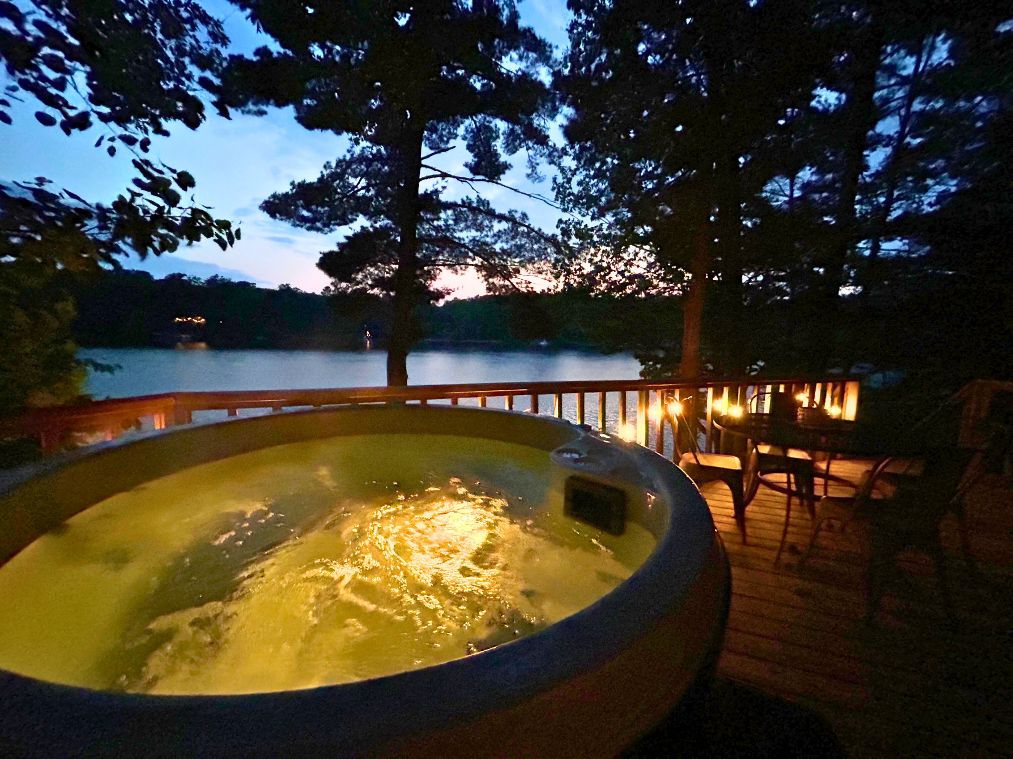 Soak in the Hot Tub at Sunset